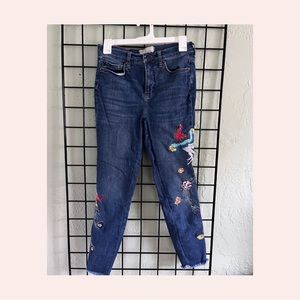 Free people Embroidered Jeans